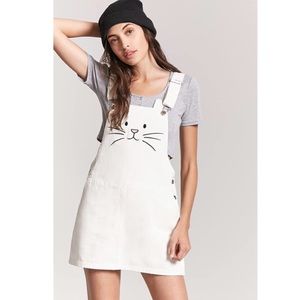 Short Overall Dress Kitty/Cat